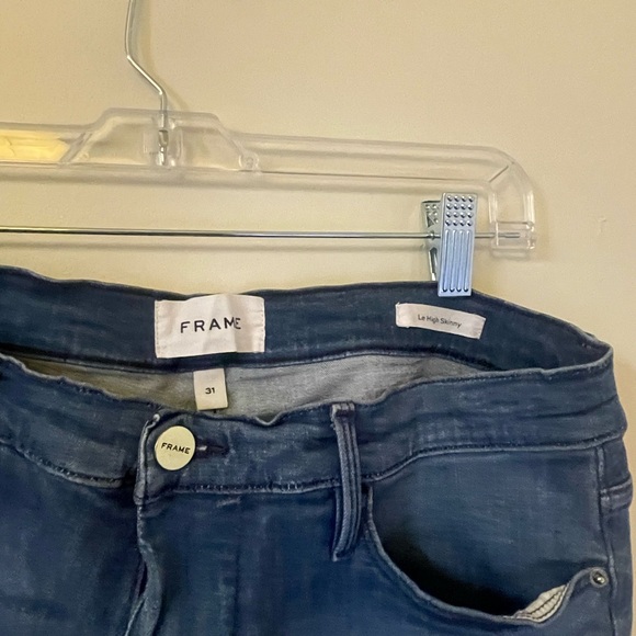 Frame Le High Skinny Raw Edge Jeans - Picture 3 of 11